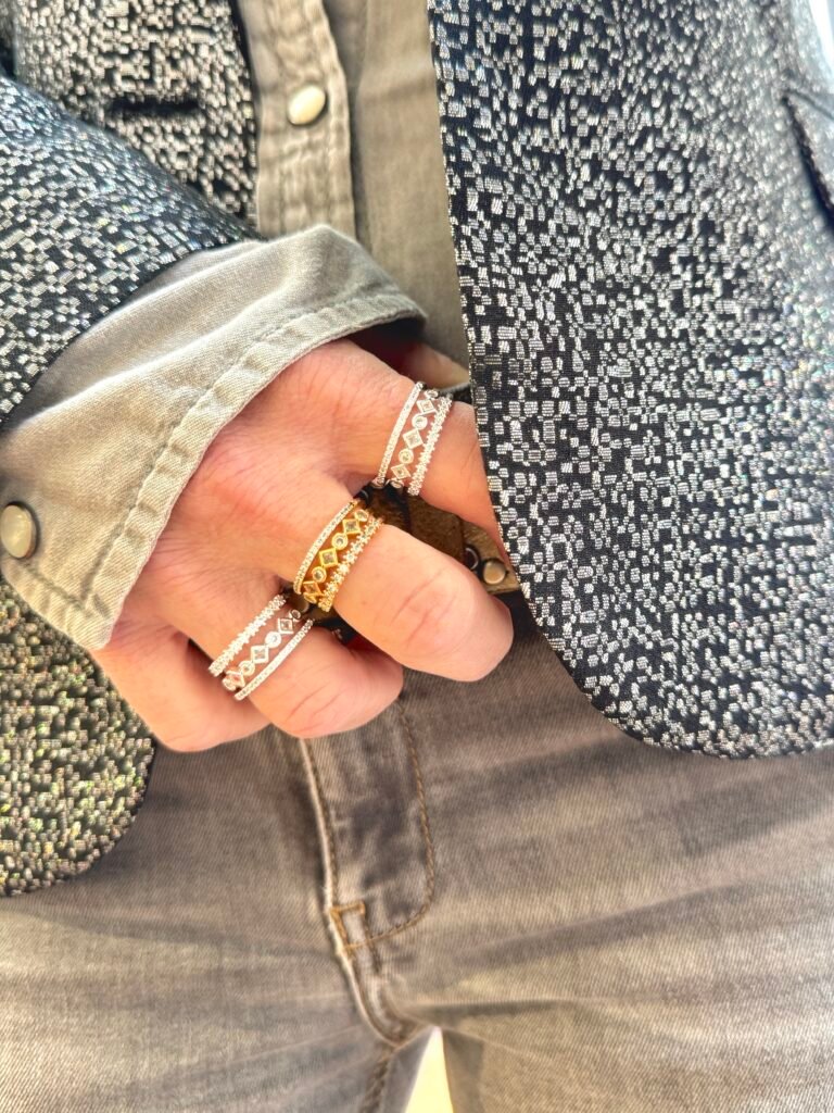 BAGUES KARMA ARGENT ET OR PORTE