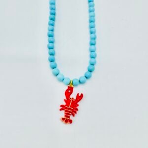 Collier SANTORIN Bleu Homard